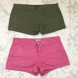 (2) pairs Express Chino Shorts